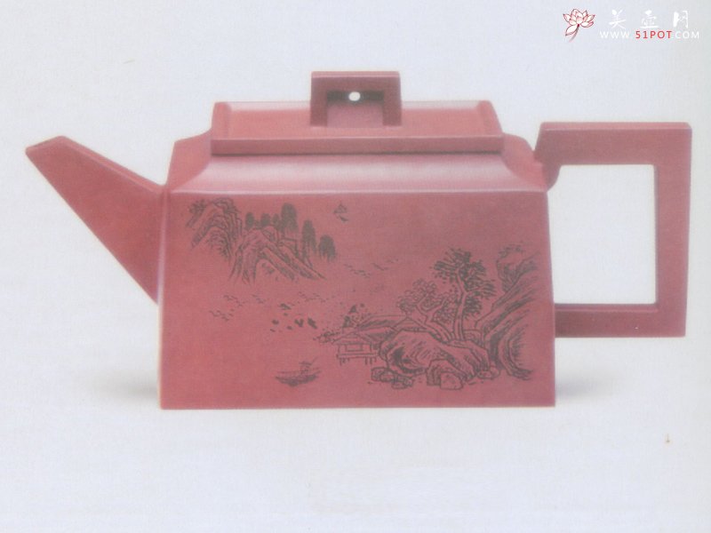 紫砂壶图片：华夏四方 - 宜兴紫砂壶网