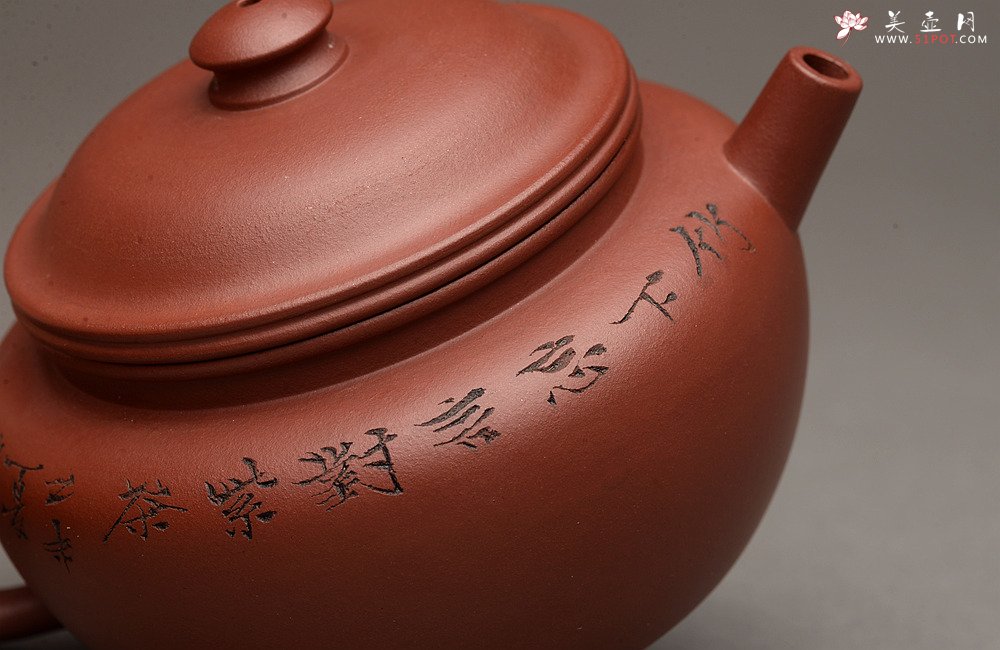 紫砂壶图片：高路装饰 詹黎明全手作品 线轮 炮管直流 杀茶利器  - 宜兴紫砂壶网