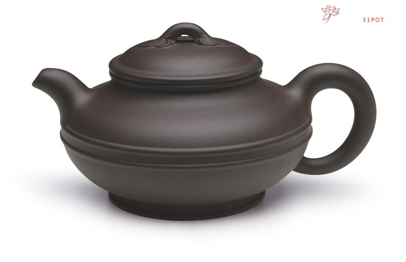 紫砂壶图片：双线如意壶 - 宜兴紫砂壶网