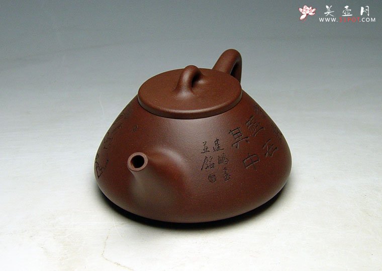 紫砂壶图片：《子冶石瓢壶》 - 宜兴紫砂壶网