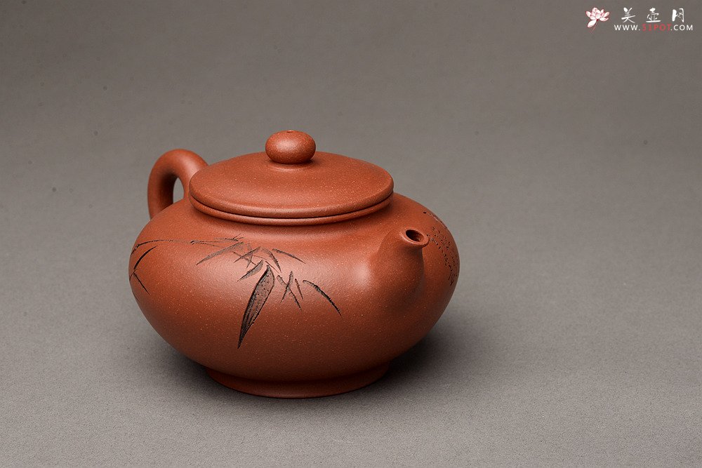 紫砂壶图片：端庄典雅 顾小英新作  全手紫韵 - 宜兴紫砂壶网