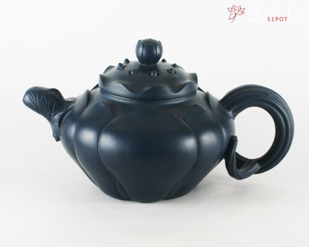 紫砂壶图片：荷韵莲子壶 - 宜兴紫砂壶网