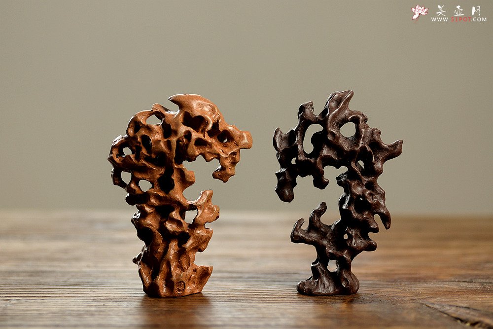 紫砂壶图片：施奇华全手文房假山~紫砂太湖石文房雅玩 - 宜兴紫砂壶网