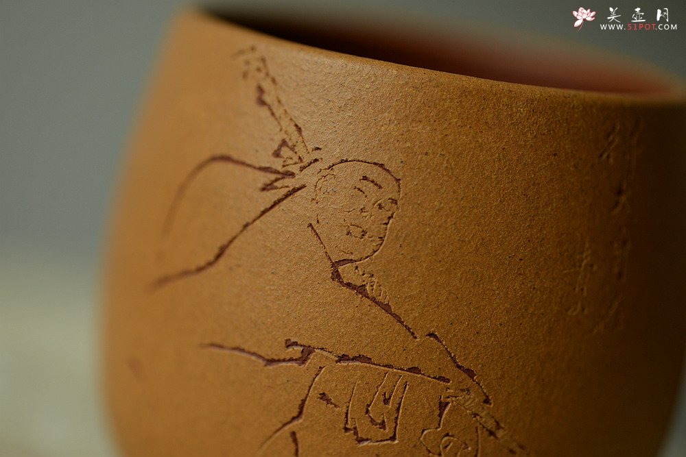 紫砂壶图片：曲峰雅致品茗杯 做工精致 - 宜兴紫砂壶网