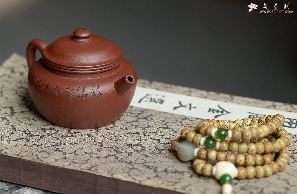 紫砂壶图片：高路装饰 詹黎明全手作品 线轮 炮管直流 杀茶利器  - 宜兴紫砂壶网