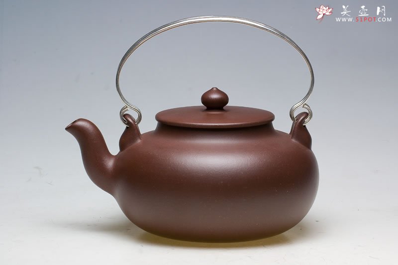 紫砂壶图片：圆福提梁 - 宜兴紫砂壶网