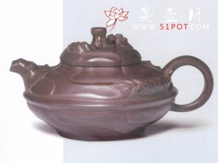 紫砂壶图片：风卷葵 - 宜兴紫砂壶网