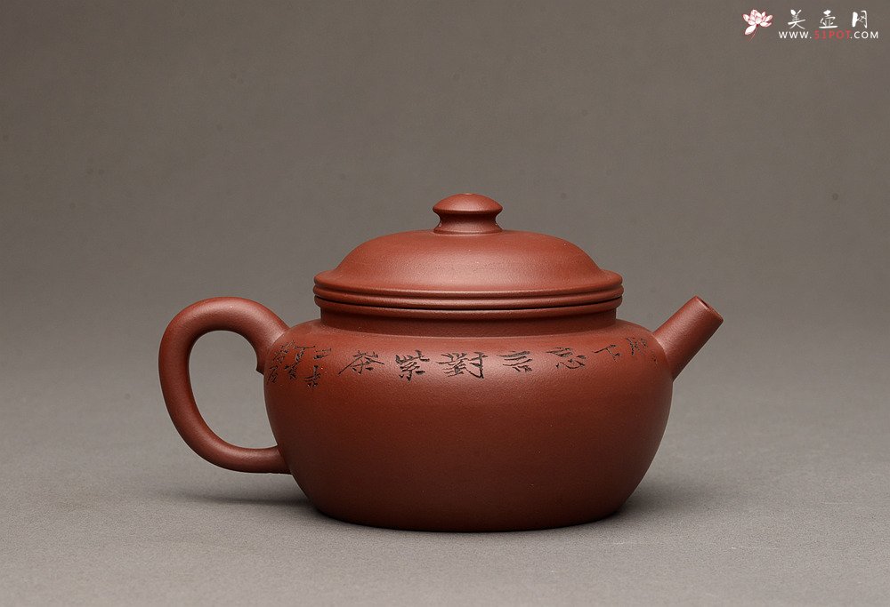 紫砂壶图片：高路装饰 詹黎明全手作品 线轮 炮管直流 杀茶利器  - 宜兴紫砂壶网