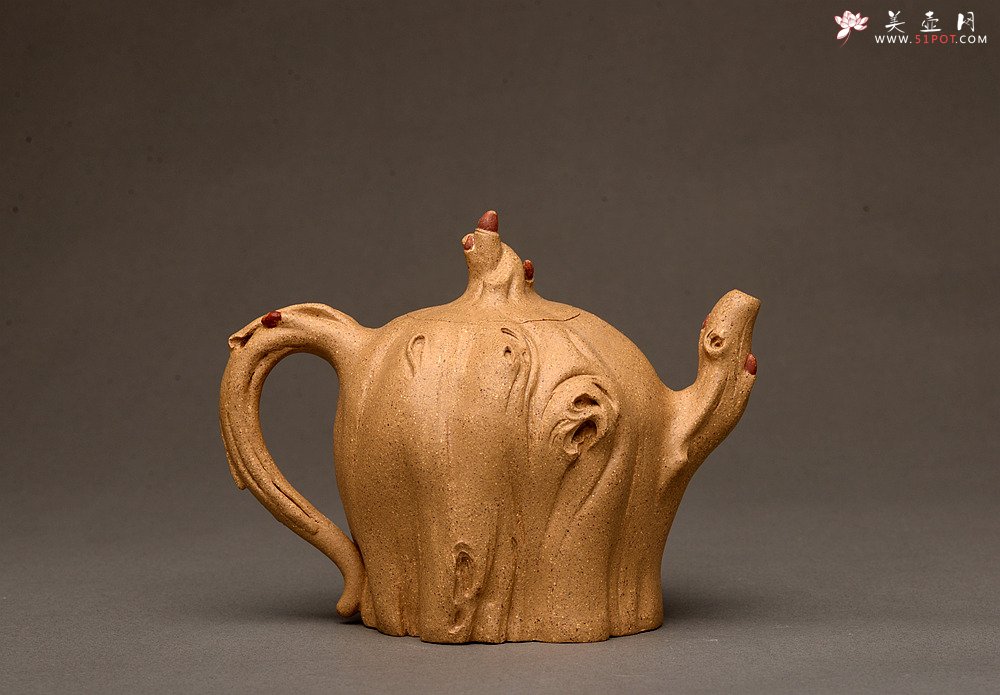 紫砂壶图片：刘秀全手经典新品 自然生动  古朴之味~~全手树魂 - 宜兴紫砂壶网