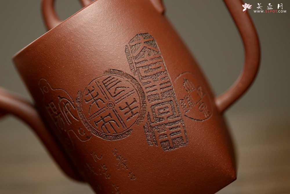 紫砂壶图片：詹黎明经典代表作 方圆之美 紫玉金砂 全手汉韵套组 张听刚装饰 金农清味~ - 宜兴紫砂壶网