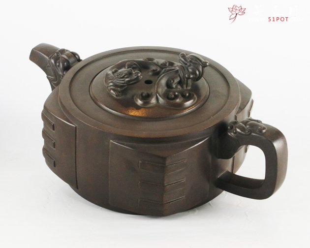 紫砂壶图片：炎黄遗风壶 - 宜兴紫砂壶网