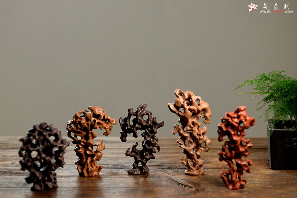 紫砂壶图片：施奇华全手文房假山~紫砂太湖石文房雅玩 - 宜兴紫砂壶网