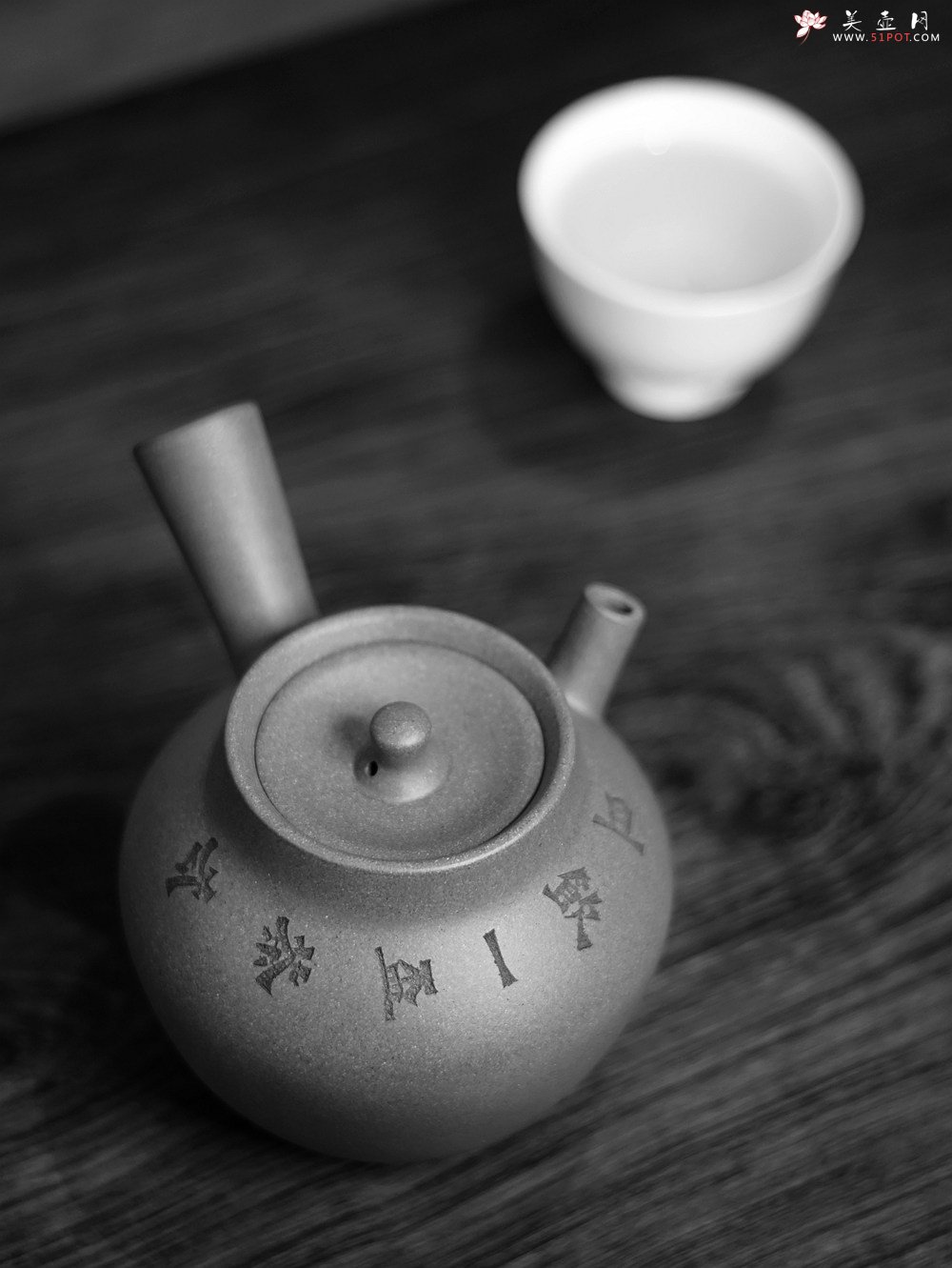 紫砂壶图片：淞庐出品 全手佳作 文气十足~ 云水禅心急须二式 炮嘴独孔 - 宜兴紫砂壶网