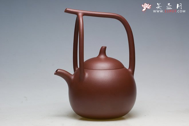 紫砂壶图片：福瓜提梁 - 宜兴紫砂壶网