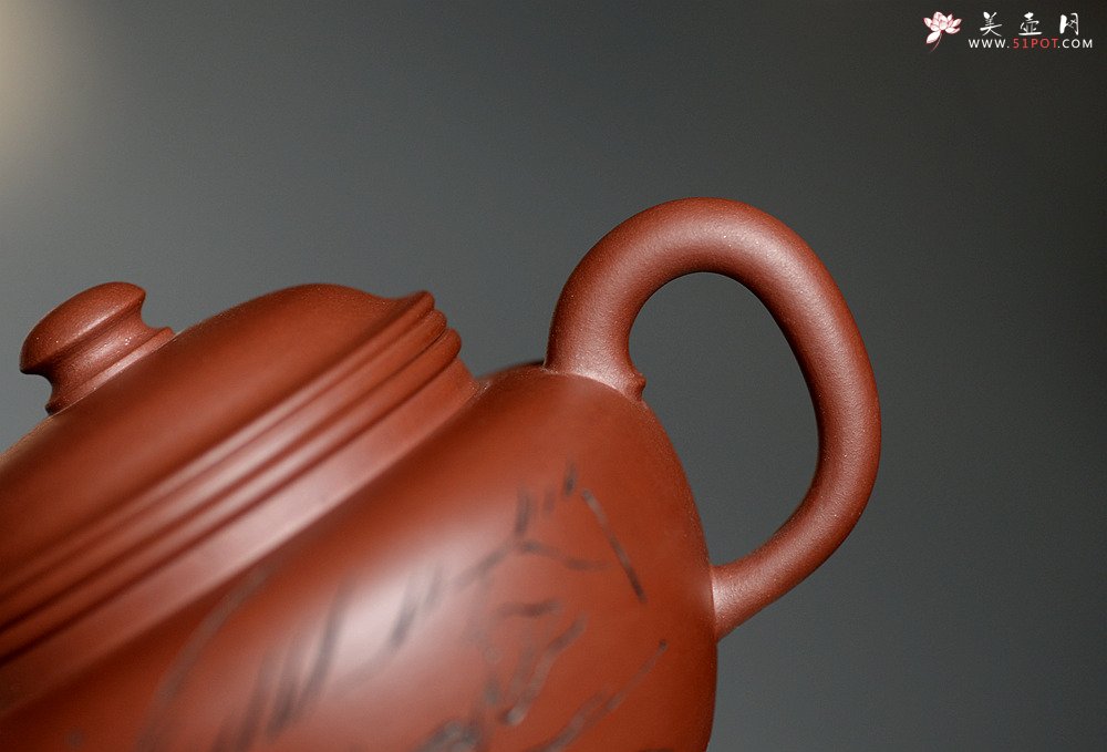 紫砂壶图片：高路装饰 詹黎明全手作品 线轮 炮管直流 杀茶利器  - 宜兴紫砂壶网