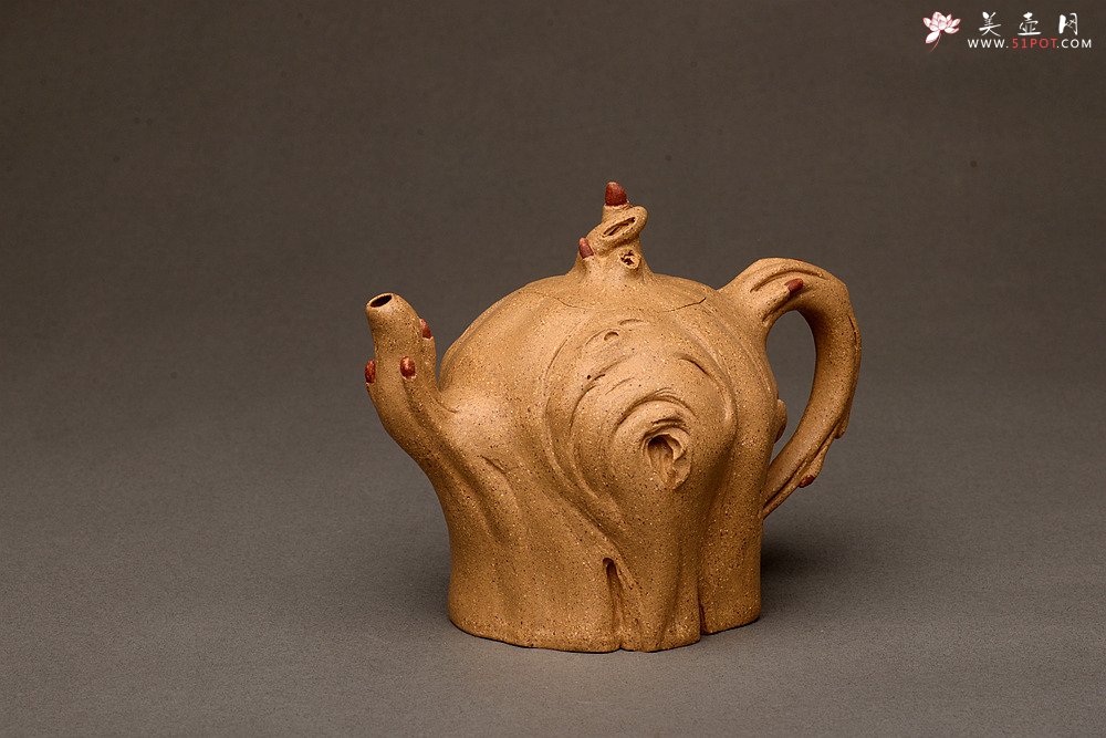 紫砂壶图片：刘秀全手经典新品 自然生动  古朴之味~~全手树魂 - 宜兴紫砂壶网