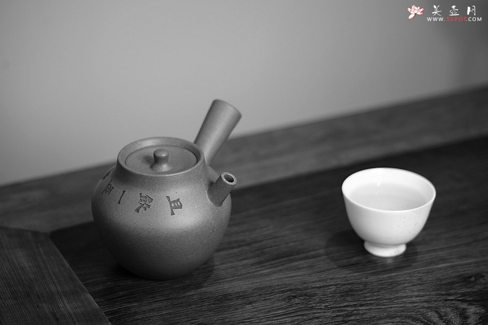 紫砂壶图片：淞庐出品 全手佳作 文气十足~ 云水禅心急须二式 炮嘴独孔 - 宜兴紫砂壶网