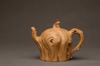 紫砂壶图片：刘秀全手经典新品 自然生动  古朴之味~~全手树魂 - 宜兴紫砂壶网