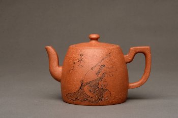 紫砂壶图片：祝福无限 壶势巍巍 刚毅圆润 全手高升壶 优质降坡泥 - 宜兴紫砂壶网