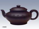 紫砂壶图片：小高虚扁壶 - 宜兴紫砂壶网