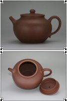 紫砂壶图片：平盖莲子 - 宜兴紫砂壶网