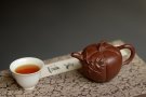 紫砂壶图片：原创作品 孙伟强张新亚合作 贴叶精湛 灵巧曼妙 小南瓜 - 宜兴紫砂壶网