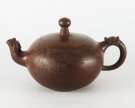 紫砂壶图片：双龙顶珠壶 - 宜兴紫砂壶网
