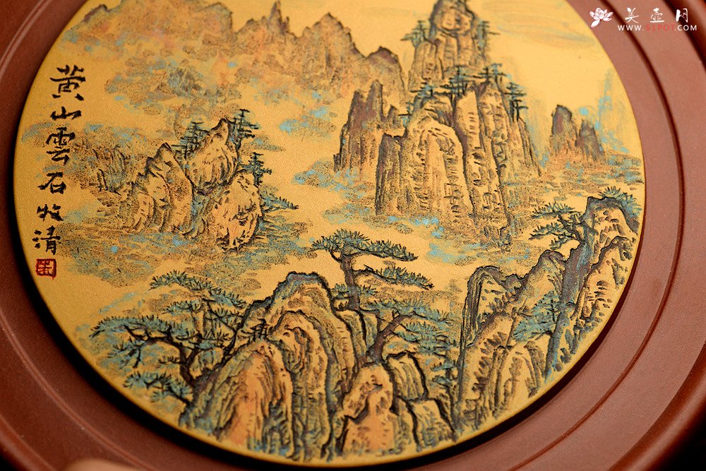 紫砂壶图片：非常好玩~~紫砂干泡台  朱牧清精心装饰 别有风韵！！ - 宜兴紫砂壶网