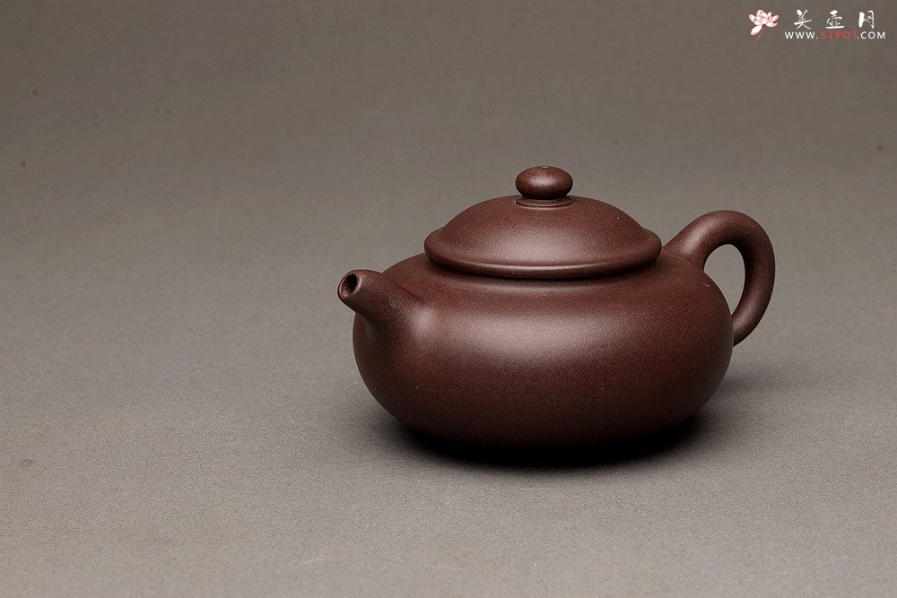紫砂壶图片：美壶特惠 泓渝山房新品 扁潘壶 有趣实用 - 宜兴紫砂壶网