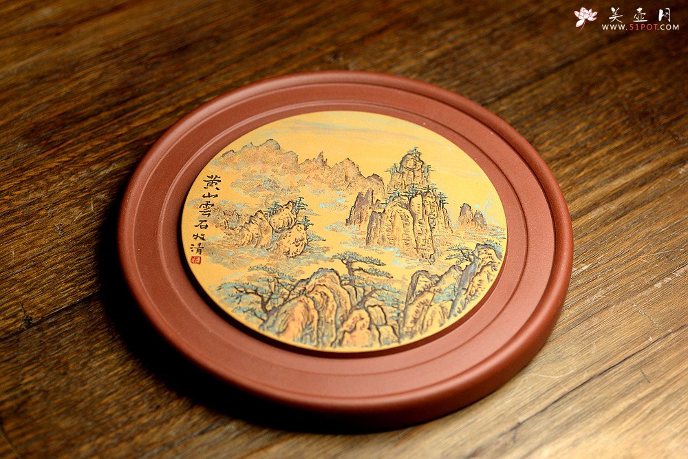 紫砂壶图片：非常好玩~~紫砂干泡台  朱牧清精心装饰 别有风韵！！ - 宜兴紫砂壶网