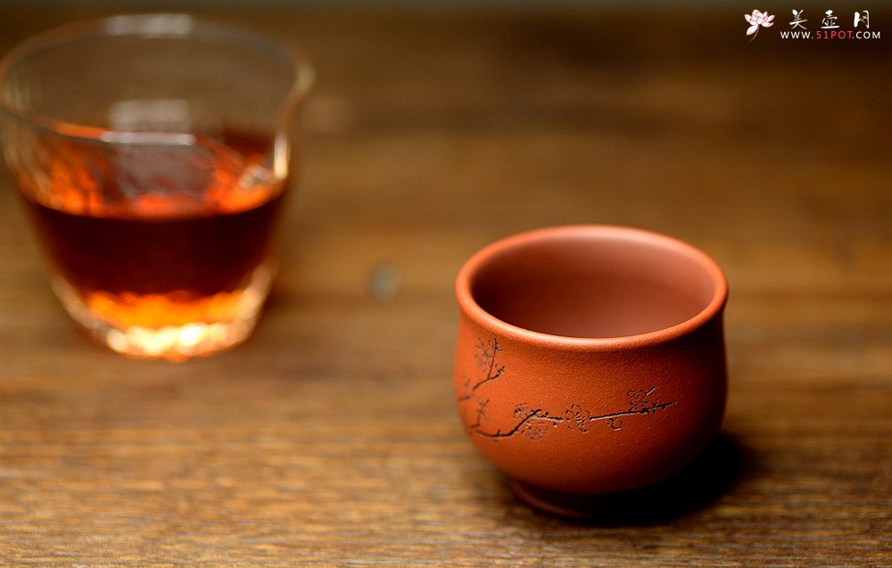 紫砂壶图片：曲峰佛陀杯 以底槽清打底粉降坡泥 精致实用  - 宜兴紫砂壶网