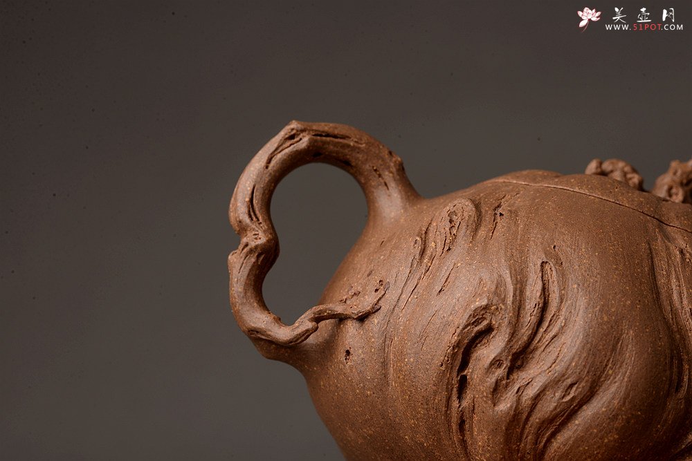 紫砂壶图片：林月长乙未冬全手原创精品 肌理丰富 紫砂新风 学院派  麒麟山音 - 宜兴紫砂壶网