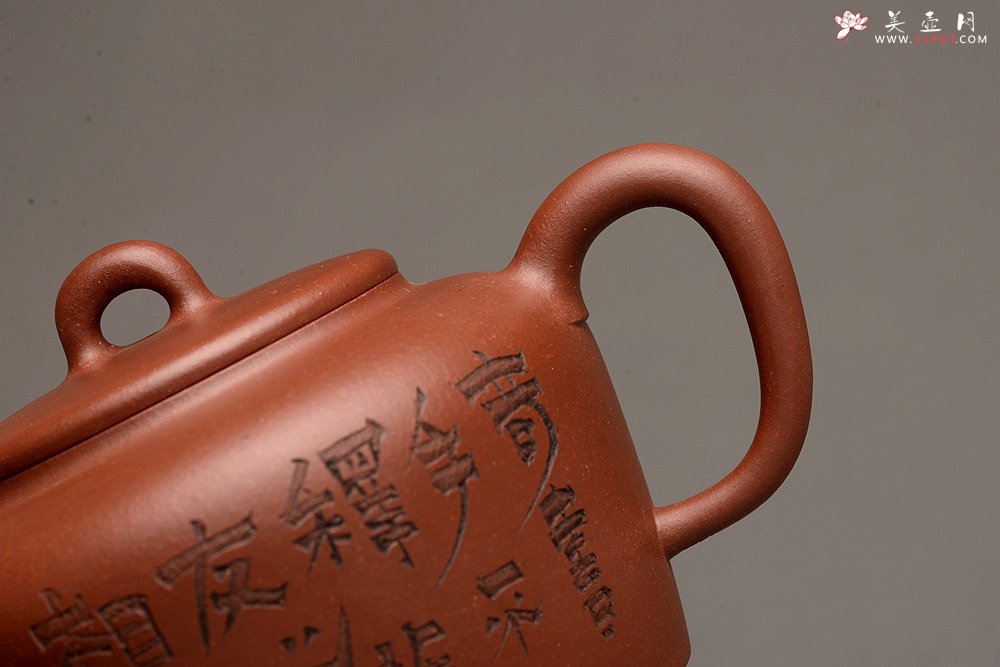 紫砂壶图片：詹黎明全手新品 高路精心装饰 文气雅致  做工精致 全手相知 - 宜兴紫砂壶网