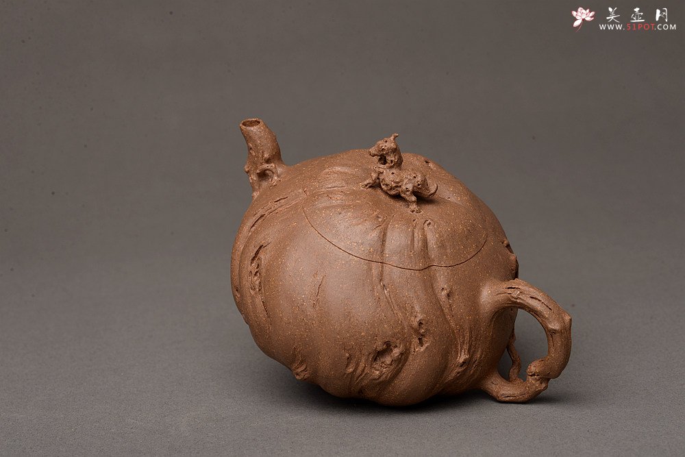 紫砂壶图片：林月长乙未冬全手原创精品 肌理丰富 紫砂新风 学院派  麒麟山音 - 宜兴紫砂壶网