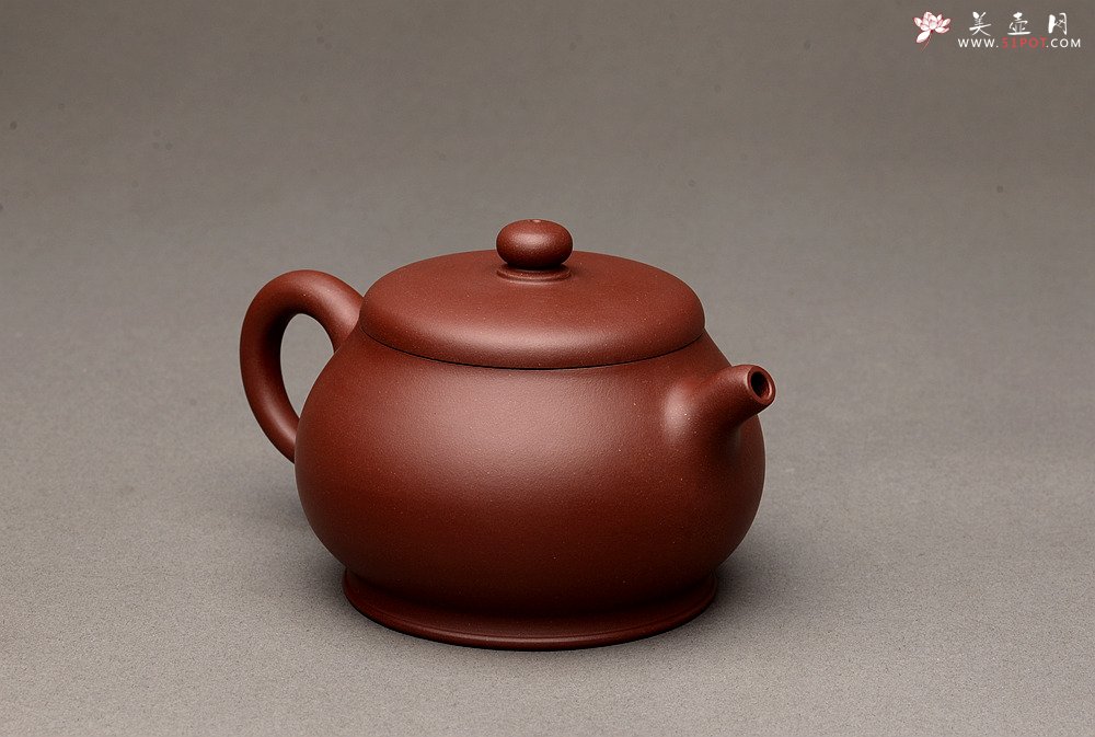 紫砂壶图片：美壶特惠 圆润饱满 大口实用 潘壶~~优质枣红泥 极易泡养 - 宜兴紫砂壶网