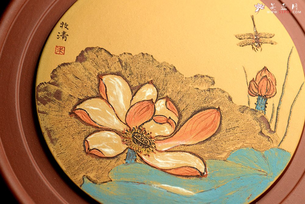 紫砂壶图片：非常好玩~~紫砂干泡台  朱牧清精心装饰 别有风韵！！ - 宜兴紫砂壶网