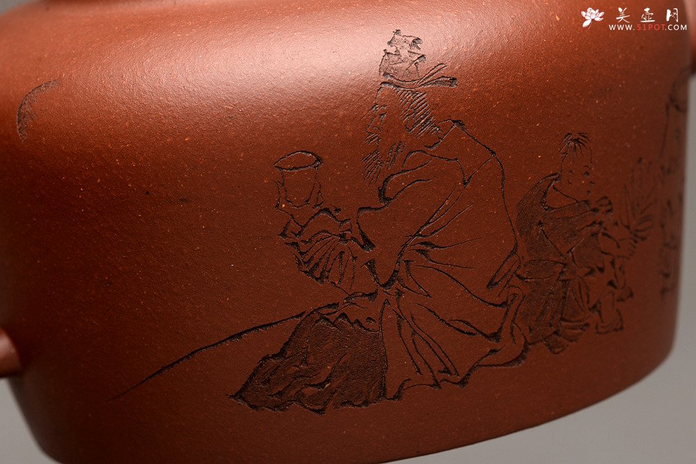 紫砂壶图片：詹黎明全手新品 高路精心装饰 文气雅致  做工精致 全手相知 - 宜兴紫砂壶网