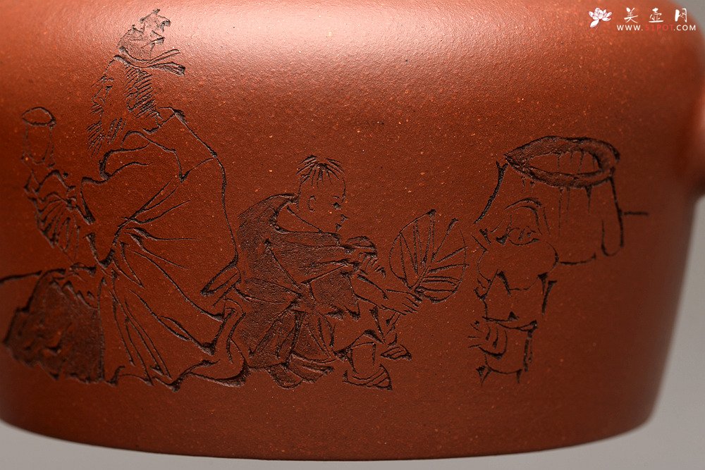 紫砂壶图片：詹黎明全手新品 高路精心装饰 文气雅致  做工精致 全手相知 - 宜兴紫砂壶网