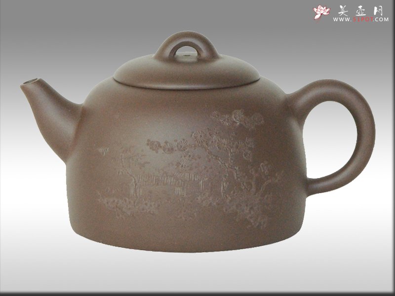 紫砂壶图片：秦权壶 - 宜兴紫砂壶网