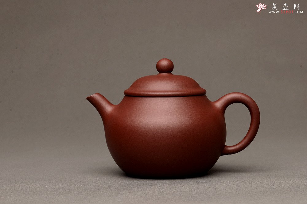 紫砂壶图片：美壶特惠 经典实用 潘壶 优质枣红泥 极易泡养 - 宜兴紫砂壶网
