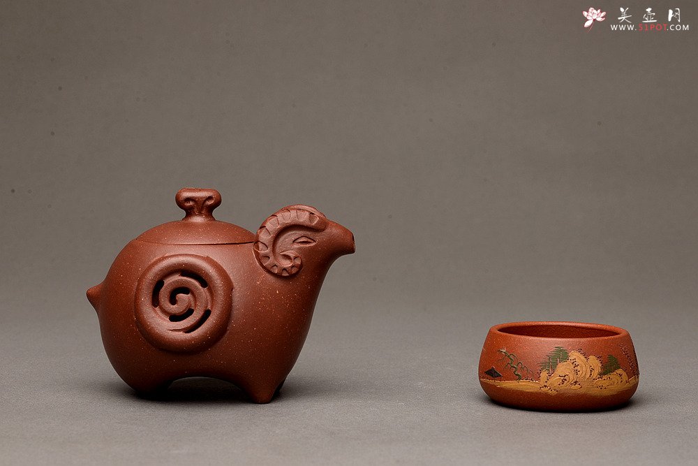 紫砂壶图片：美壶特惠之吉羊 喜气洋洋 有趣实用  - 宜兴紫砂壶网