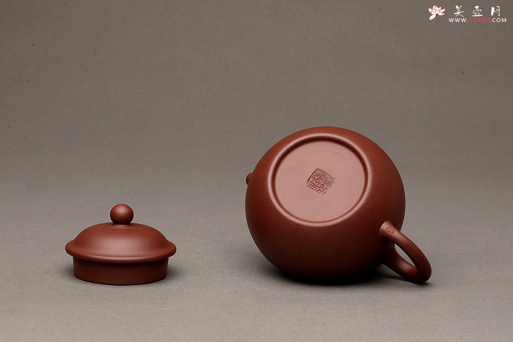 紫砂壶图片：美壶特惠 经典实用 潘壶 优质枣红泥 极易泡养 - 宜兴紫砂壶网