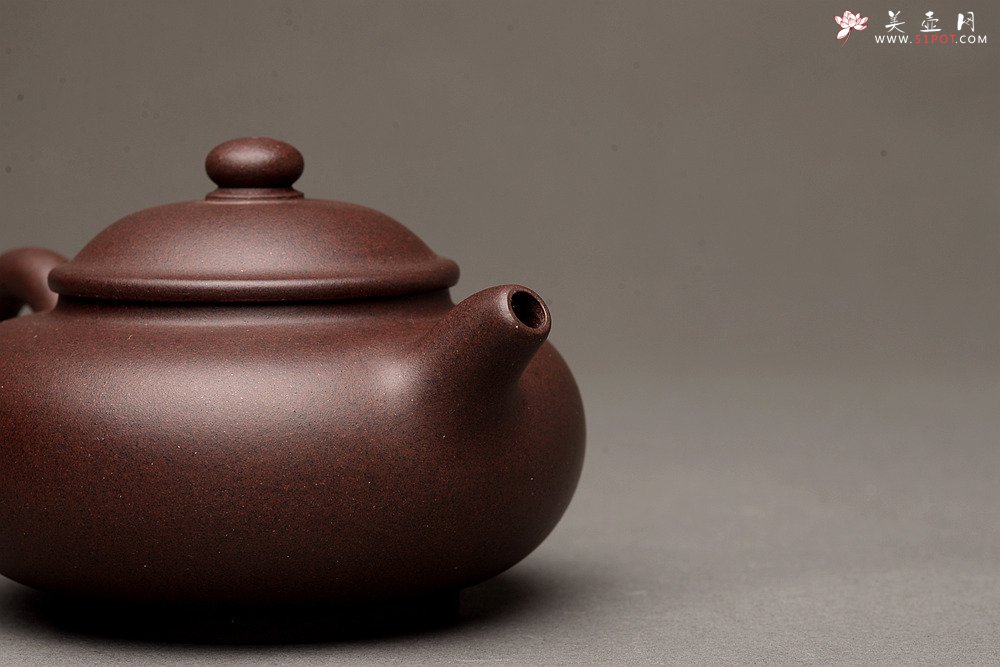 紫砂壶图片：美壶特惠 泓渝山房新品 扁潘壶 有趣实用 - 宜兴紫砂壶网