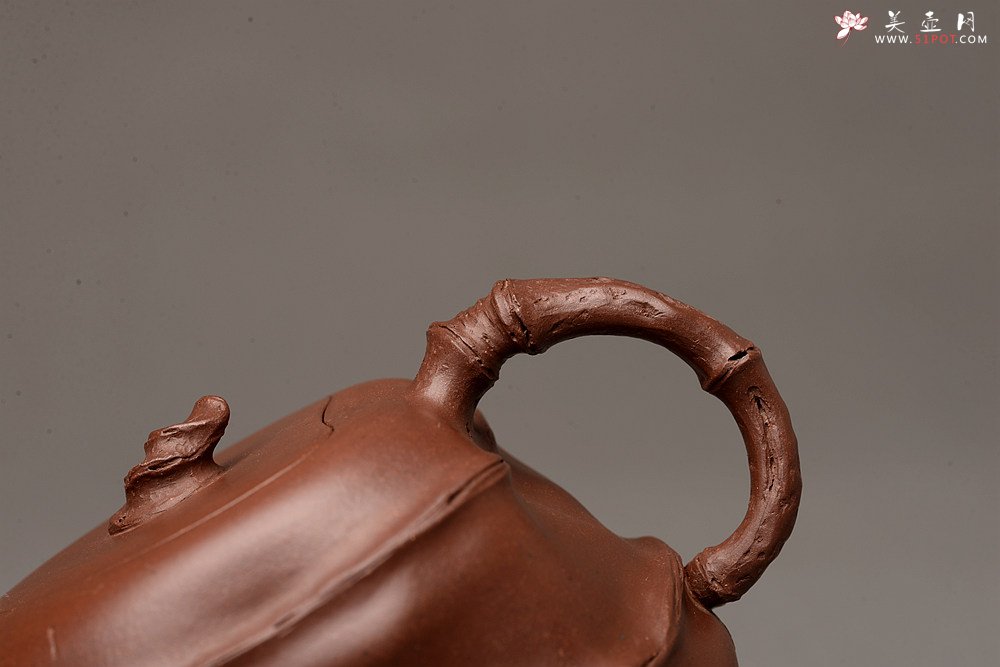 紫砂壶图片：花货新风尚 道法自然 妙趣横生 潘丹初乙未年全手之作 溪竹 - 宜兴紫砂壶网