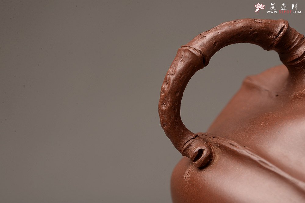 紫砂壶图片：花货新风尚 道法自然 妙趣横生 潘丹初乙未年全手之作 溪竹 - 宜兴紫砂壶网