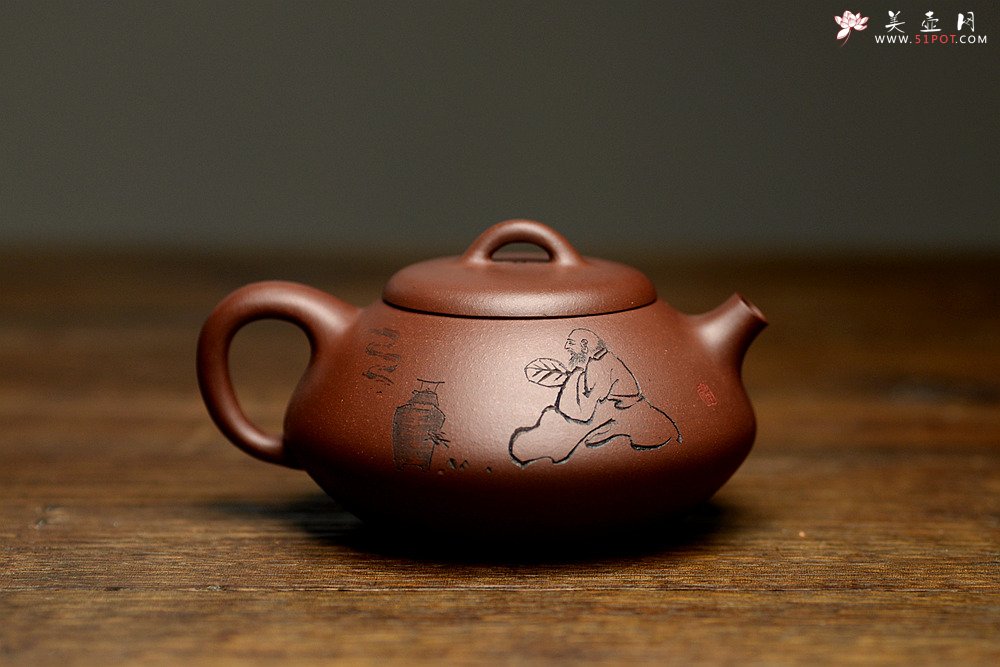 紫砂壶图片：钱伟刚新品 古拙有趣 灵巧可人 玄达石瓢 - 宜兴紫砂壶网