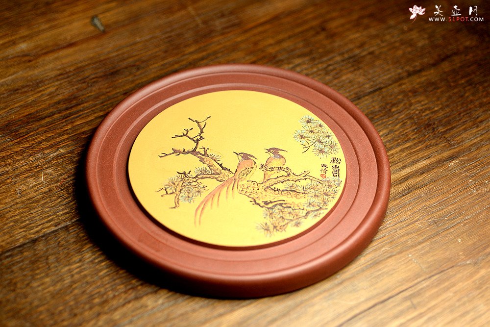 紫砂壶图片：非常好玩~~紫砂干泡台  朱牧清精心装饰 别有风韵！！ - 宜兴紫砂壶网