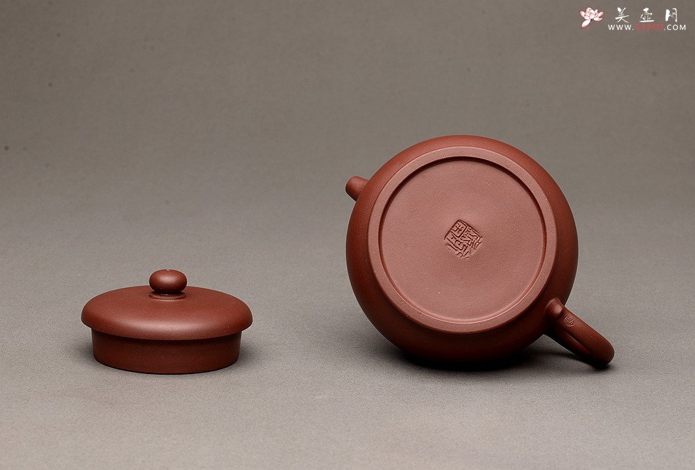 紫砂壶图片：美壶特惠 圆润饱满 大口实用 潘壶~~优质枣红泥 极易泡养 - 宜兴紫砂壶网