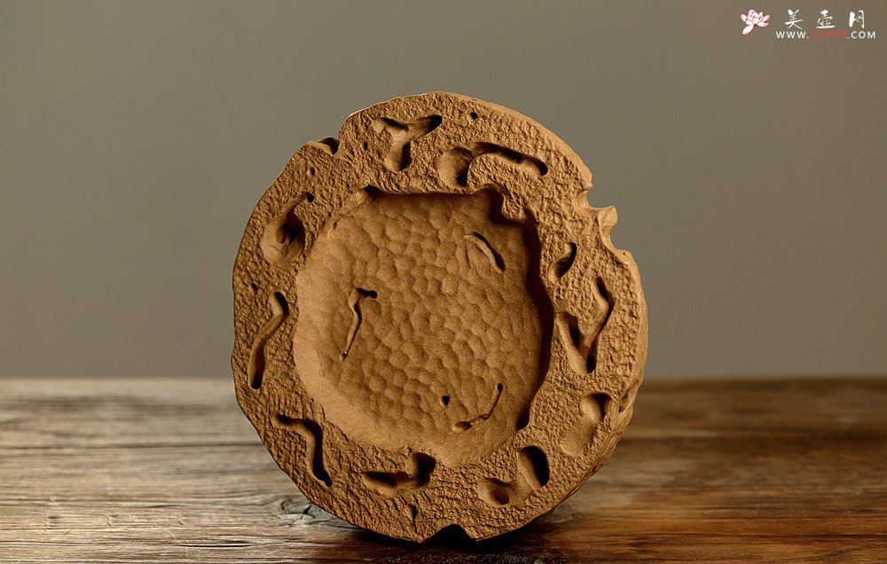 紫砂壶图片：美壶特惠 造型新颖~~非常好玩 全手工太湖石干泡台 - 宜兴紫砂壶网