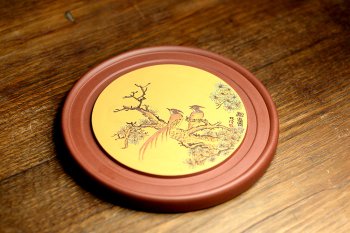 紫砂壶图片：非常好玩~~紫砂干泡台  朱牧清精心装饰 别有风韵！！ - 宜兴紫砂壶网